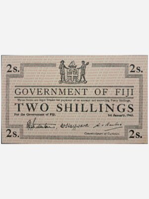 Fiji 2 Shilings 1942 Unc