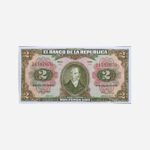 Colombia 2 Pesos 1955 Unc