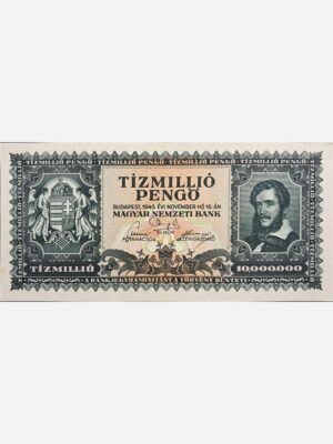 Hungary 10'000'000 Pengö 1945 Unc