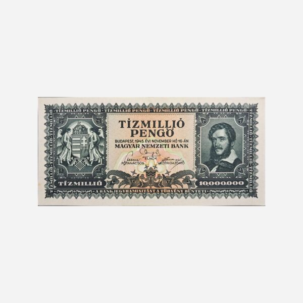 Hungary 10'000'000 Pengö 1945 Unc