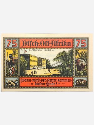 Deutsch Ost Afrika 75 Pennig 1922 Unc
