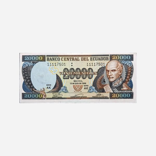 Ecuador 20'000 Sucres 1999 Unc