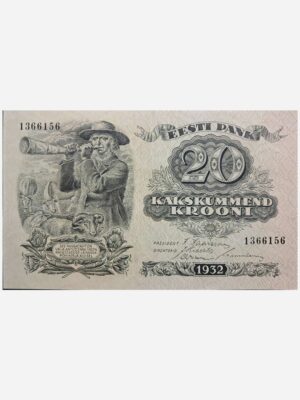 Estonia 20 Kronni 1932 Unc