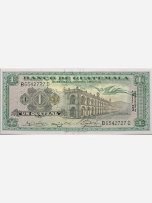 Guatemala 1 Quezal 1971 Unc