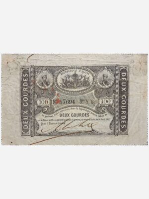 Haiti 100 Gouardes 1827 VG