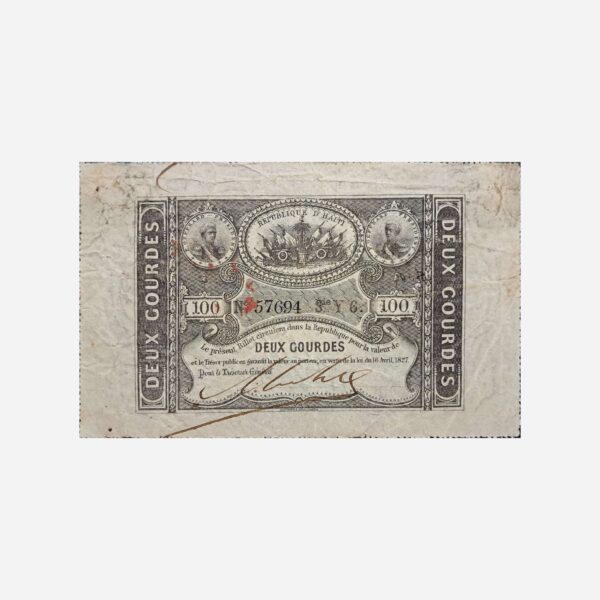 Haiti 100 Gouardes 1827 VG