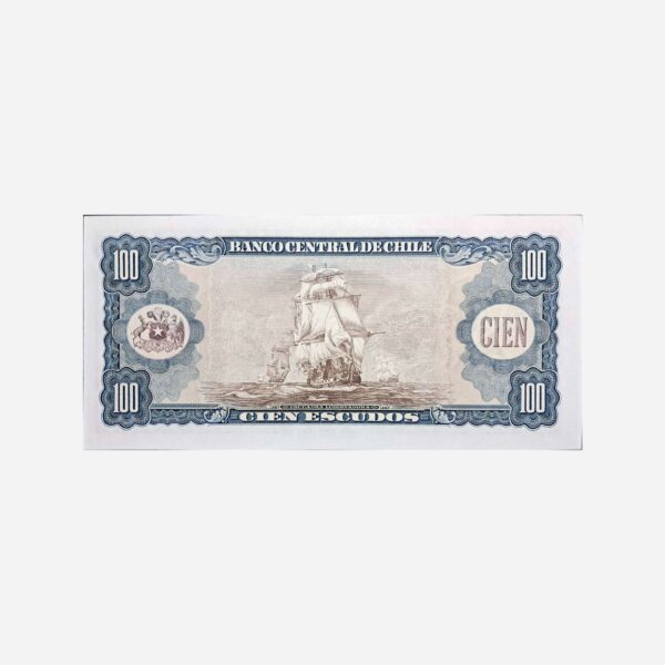 Chile 100 Escudos 1962-75 Unc