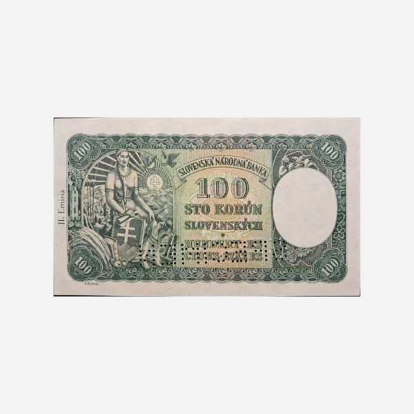 Czechoslovakia 100 Korun 1940 Specimen Unc