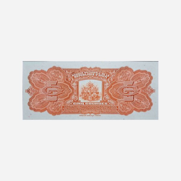 Haiti 5 Gouardes 1964 Unc