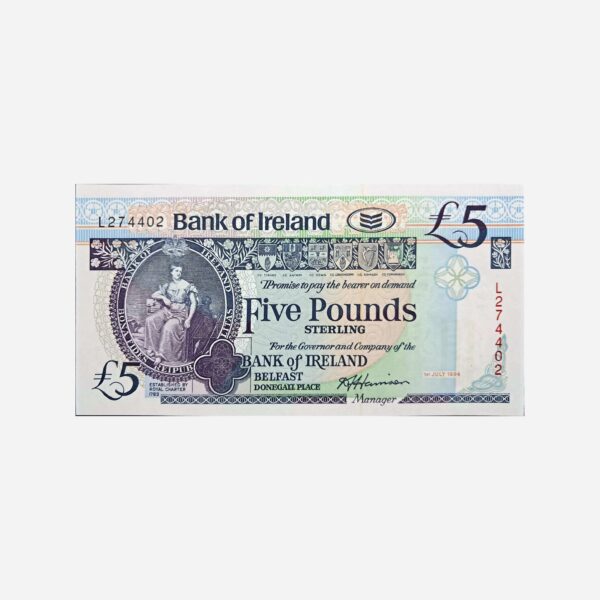 North Ireland 5 Pounds 1994 Unc