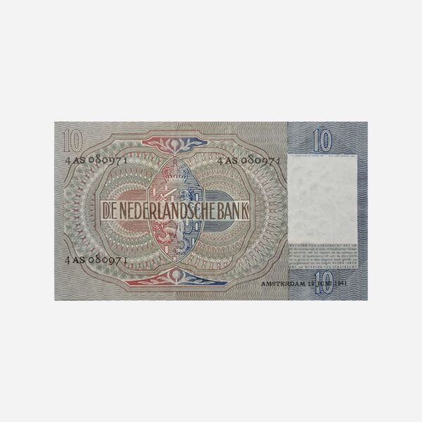 Niederlande 10 Gulden 1941 Unc