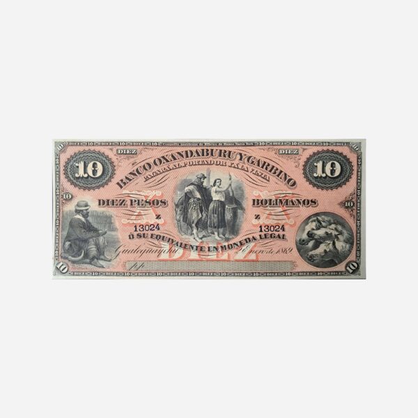 Argentina 10 Pesos 1869 Unc