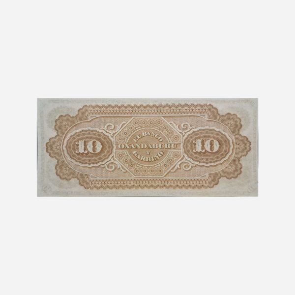Argentina 10 Pesos 1869 Unc