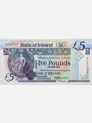 North Ireland 5 Pounds 1990 Unc