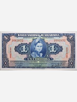 Nicaragua 1 Cordoba 1951 Unc