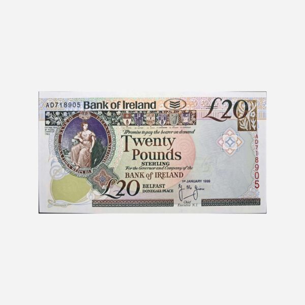 North Ireland 20 Pounds 1999 Unc