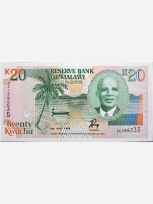 Malawi 20 Kwacha 1993 Unc
