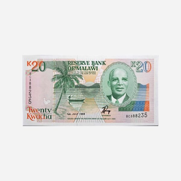 Malawi 20 Kwacha 1993 Unc