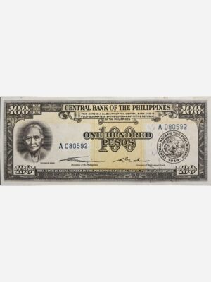 Philippines 100 Pesos 1949 Unc