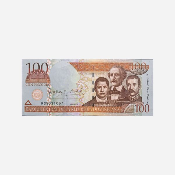 Domenican Republik 100 Pesos 2004 Unc