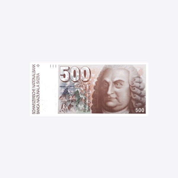 Switzerland 500 Franken 1992 Unc.
