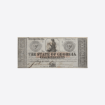 USA-State of Georgia Canal Bank 5 Dollars 1862 Unc