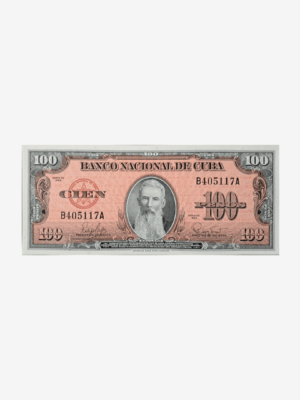 Cuba 100 Pesos 1959 Unc