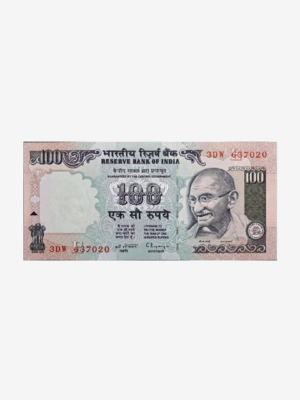 India 100 Rupees 1996 Unc