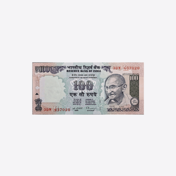 India 100 Rupees 1996 Unc